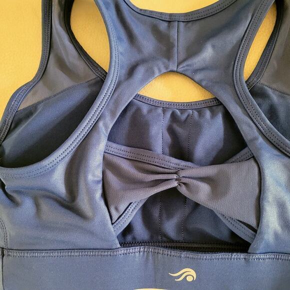 Ideology Sport Bra Small Mid Impact Blue RapiDry NWT - Picture 9 of 9